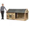 Voldux Hondenhok|Naud| Dakleer| Geïmpregneerd hout