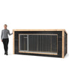 Voldux Hondenkennel | Reno |Dakleer |Zwart Zweeds rabat + Douglas frame