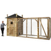 Voldux Konijnenhok| Hooiberg |Eline| XL| Dakleer | Geïmpregneerd hout (onderhoudsvrij)