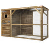 Voldux Volière| Toon| Links| Dakleer| Geïmpregneerd hout (onderhoudsvrij)