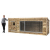 Voldux Hondenkennel | Luna | XL| Dakleer| Geïmpregneerd hout (onderhoudsvrij)