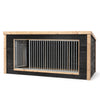 Voldux Hondenkennel | Reno |Dakleer |Zwart Zweeds rabat + Douglas frame